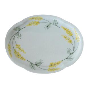 时隔一年再版|日本作家器德永游心金合欢锷型皿早餐平盘甜品盘子