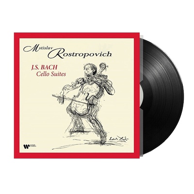 现货 罗斯特罗波维奇 巴赫：无伴奏大提琴组曲 黑胶唱片lp 12寸