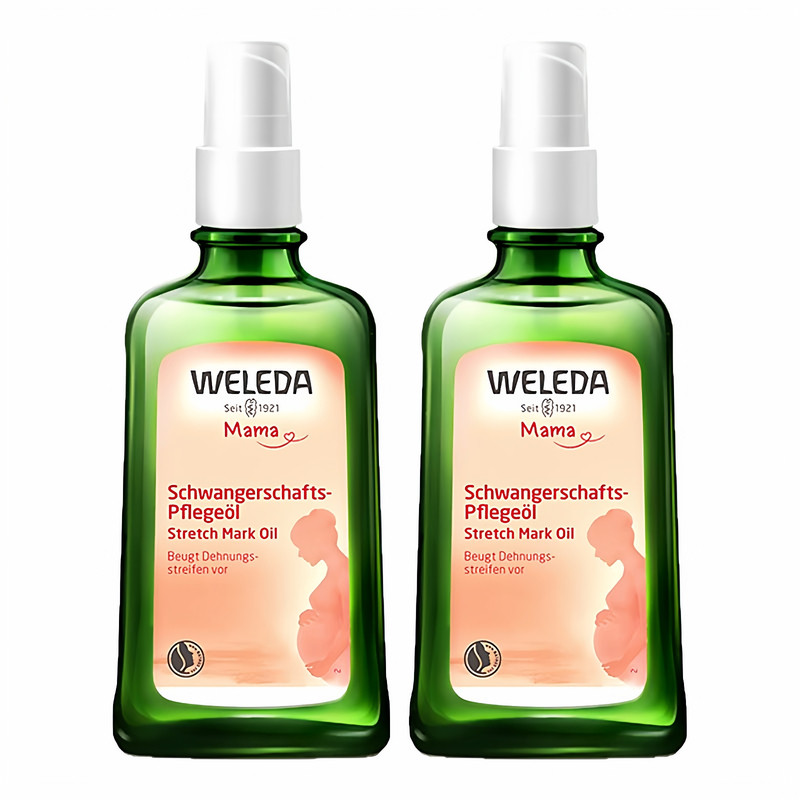 【组合88折】weleda维蕾德妊娠油孕妇专用预防妊娠纹100ml*2
