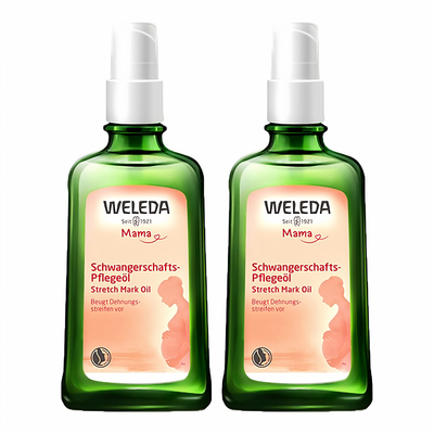 【妊娠油组合】weleda维蕾德妊娠油孕妇专用预防妊娠纹100ml*2