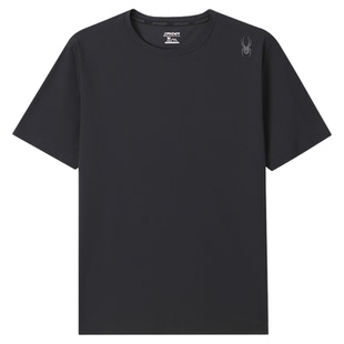 SPYDER蜘蛛春夏男TRAINING户外休闲运动凉感圆领短袖T恤25ES453M