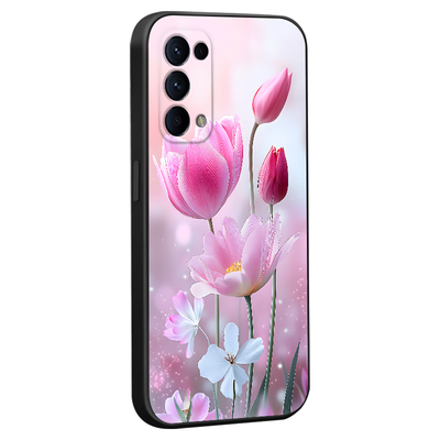 luckrider适用于OPPOReno5手机壳pegt00外壳opreno5软胶PEGM00花海pegm00保护套reno5k防摔opp0reno5春色PEGT