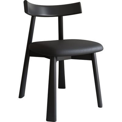 实木软包简约北欧轻奢餐椅靠背椅