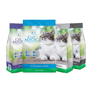 喵洁客CatMagic猫砂钠基矿石除臭抑菌无尘膨润土矿砂包邮25磅X2袋