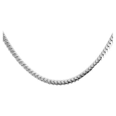 钛钢古巴链男生不掉色锁骨链颈链