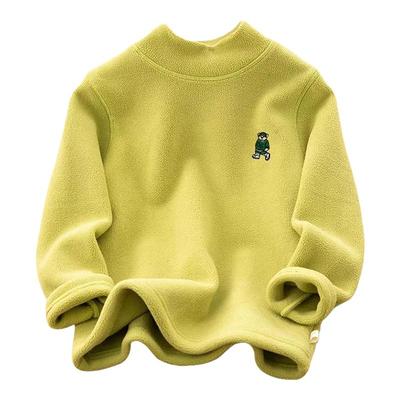 儿童半高领打底衫秋冬男童上衣