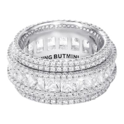 NothingButMini王嘉尔同款星环锆石戒指男女小众设计