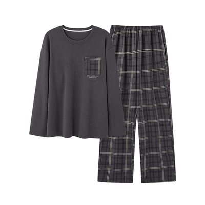 都市丽人新款纯棉男士睡衣休闲