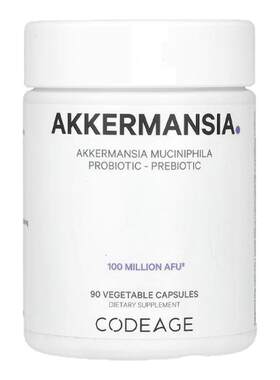 Codeage Akk瘦子菌1亿AFU嗜粘蛋白艾克曼菌肠道健康特添益生元