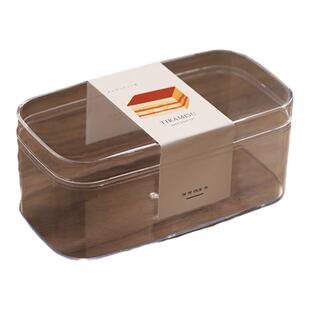 网红豆乳盒子蛋糕包装盒水果千层慕斯提拉米苏盒子木糠甜品塑料盒