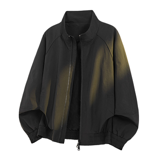 迈特优美式飞行员短款夹克男春新款潮牌cleanfit情侣廓形工装外套