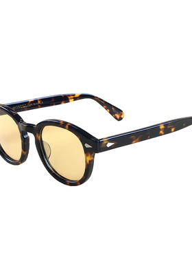 玛士高MOSCOT墨镜男潮复古文艺板材浅茶色偏光太阳眼镜女LEMTOSH