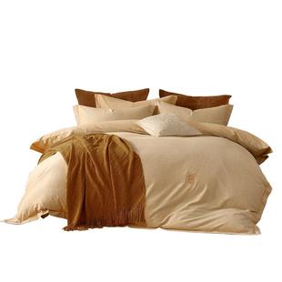 水星家纺全棉磨毛四件套纯棉A类抗菌套件保暖床单被套家用床品