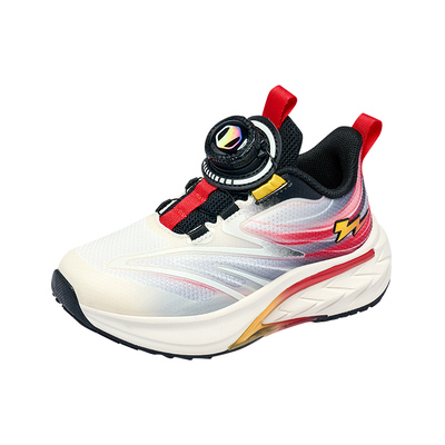 大黄蜂男童鞋2025秋季新款儿童运动鞋旋转扣中大童透气网面跑步鞋