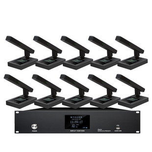 斯文迪有线手拉手会议系统台式鹅颈话筒工程会议室方管短杆麦克风