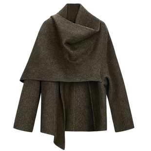 【爆品年货节】未冕本季热卖牦牛绒羊毛双面呢围巾披肩中长大衣