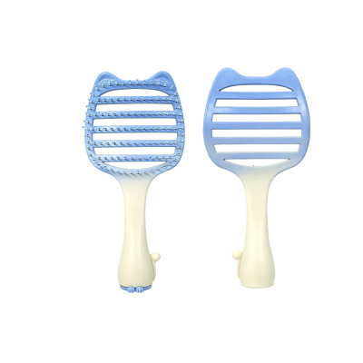 大弯简约镂空猫咪长发女蓬松新款