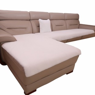 冬季沙发垫加厚防滑真皮沙发专用长毛绒坐垫可爱仿兔毛飘窗毛垫子