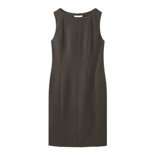 OVV秋冬热卖女装一字领修身背心裙针织羊毛休闲无袖连衣裙