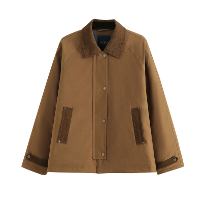 巴恩风户外老钱翻领工装羽绒服