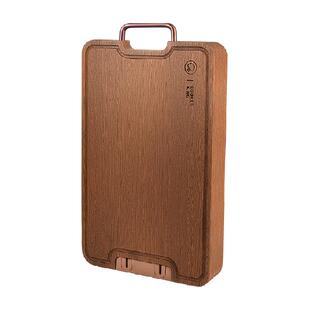 炊大皇菜板可立黑金檀木实木砧板厨房案板抗菌防霉家用双面切菜板