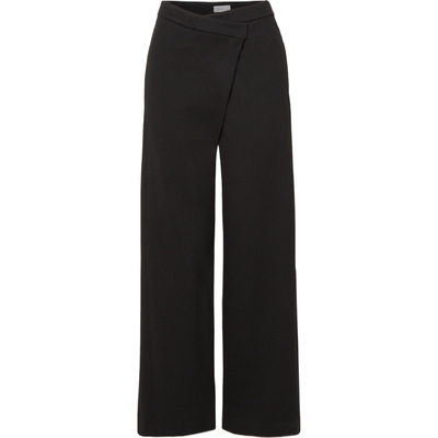 【折扣】Rosetta Getty 女围裹效果平纹布阔腿裤休闲裤