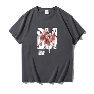 联名款灌篮高手周边湘北队樱木花道衣服篮球男纯棉短袖t恤服球衣