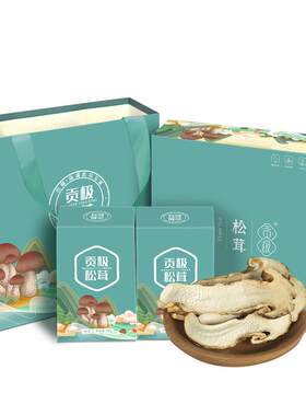 贡极野生品馐松茸60g高端礼盒装