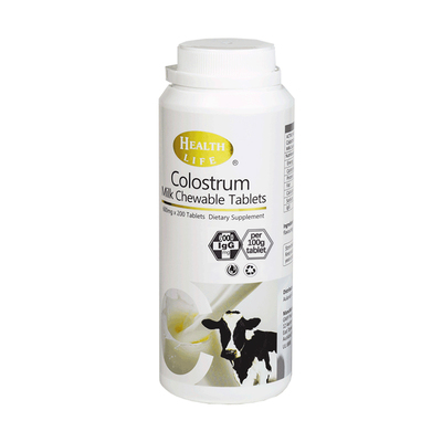 【自营】新西兰进口高含量牛初乳片200粒乳清高钙奶片health life