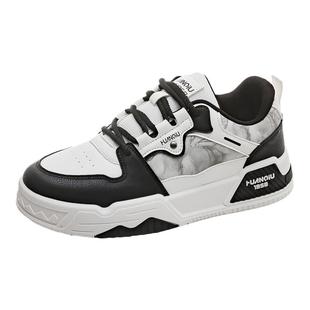 环球国潮熊猫鞋男款2026春季新款百搭增高潮鞋子学生炸街运动板鞋