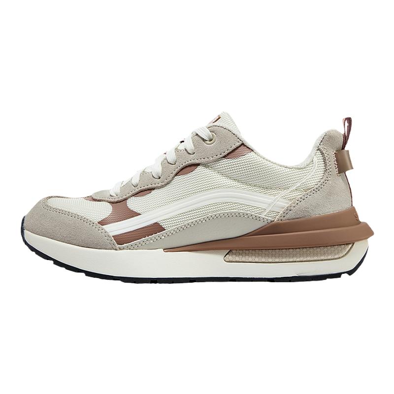 Skechers斯凯奇可颂鞋秋季女子复古休闲鞋厚底增高缓震耐磨运动鞋