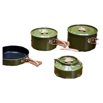 山之客露营套锅便携易收纳三件套