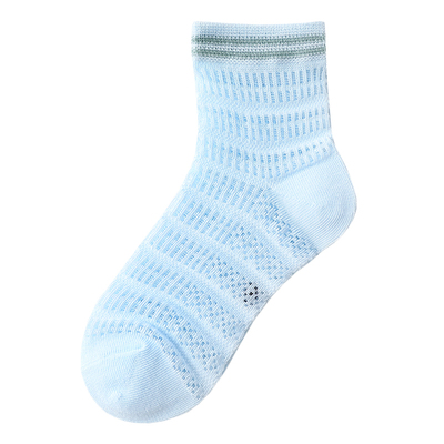 简约短筒袜夏季超薄透气大网眼