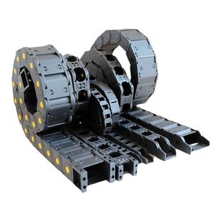 尼龙拖链坦克链桥式封闭线槽机床雕刻机电缆穿线拖链塑料链条工业