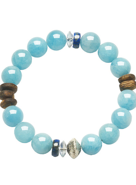 天然海蓝宝手链女款手串