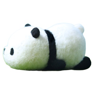 羊毛毡戳戳乐手工diy材料包玩新手自制熊猫公仔偶挂件情侣送礼物