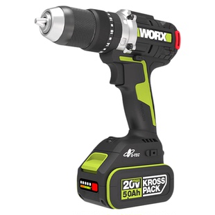 威克士手枪钻电钻冰钻WU377无刷锂电钻150牛米破冰电动工具冲击钻