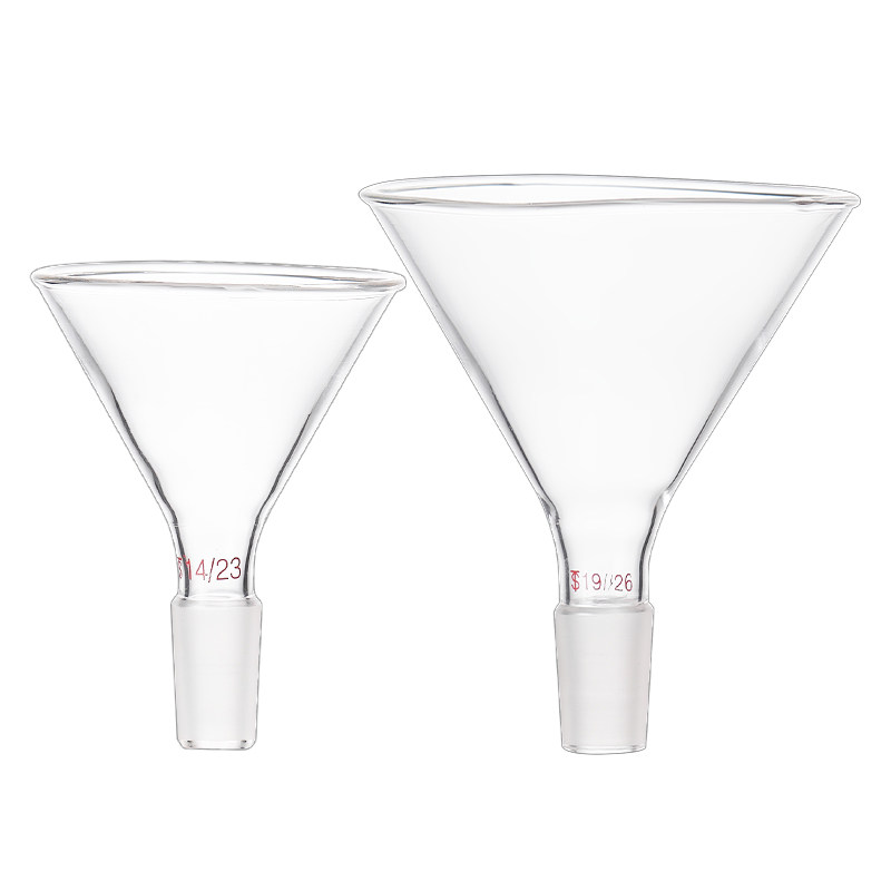 玻璃加料漏斗50mm60mm75mm90mm100mm120mm150mm标准口三角漏斗