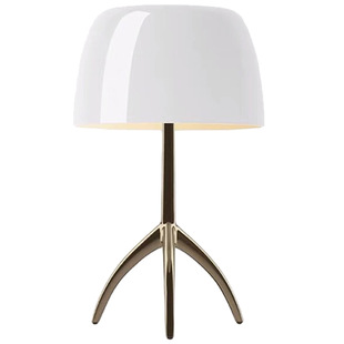 意大利foscarini Lumiere卧室书房床头全铜玻璃台灯民宿简约现代