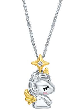 周六福S925银项链送女友生日礼物