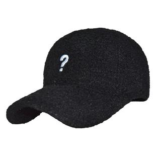 帽子女秋冬季加厚保暖棒球帽韩版百搭潮流泰迪绒时尚刺绣鸭舌帽