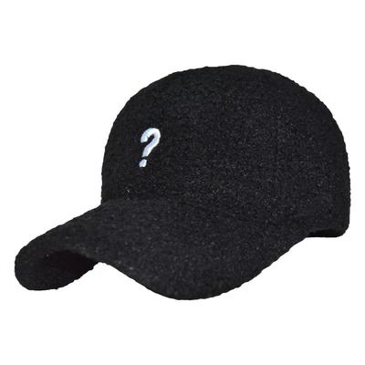 棒球帽秋冬休闲秋冬羊毛卷鸭舌帽