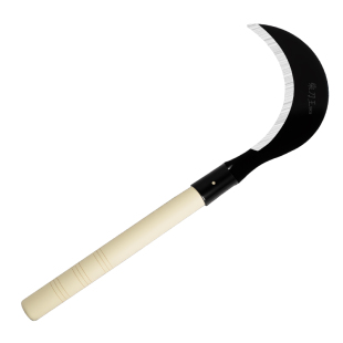 德国进口锰钢镰刀农用割草刀修枝砍柴弯刀砍割两用镰刀收割小麦砍