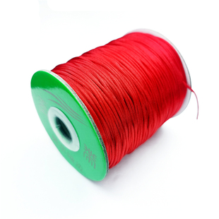 玉带牌2.0mm中国结线材diy手工编织亮丝线6号韩国丝线大卷红绳子
