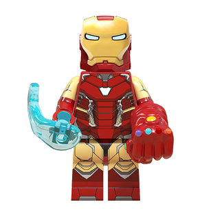 复仇者联盟4钢铁侠3MK85马克MK50战争机器机甲中国积木拼装小人仔