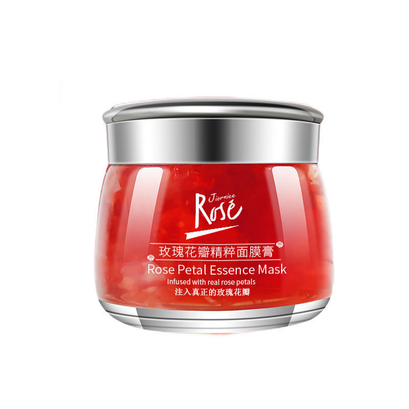 三瓶装!季欧妮玫瑰花瓣精粹面膜膏 补水保湿玫瑰全因子面膜膏。