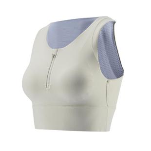 迪卡侬运动内衣女拉链加长款跑步背心高强度瑜伽撸铁健身文胸SAS1