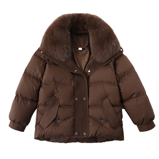 新款妈妈冬装高端95绒羽绒服中年女冬季加厚防寒服中老年短款外套