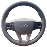 14-16-17-19款现代名图方向盘套真皮专车专用手缝把套全包围