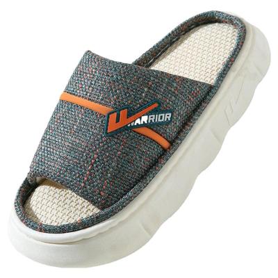 回力亚麻拖鞋女简约居家室内